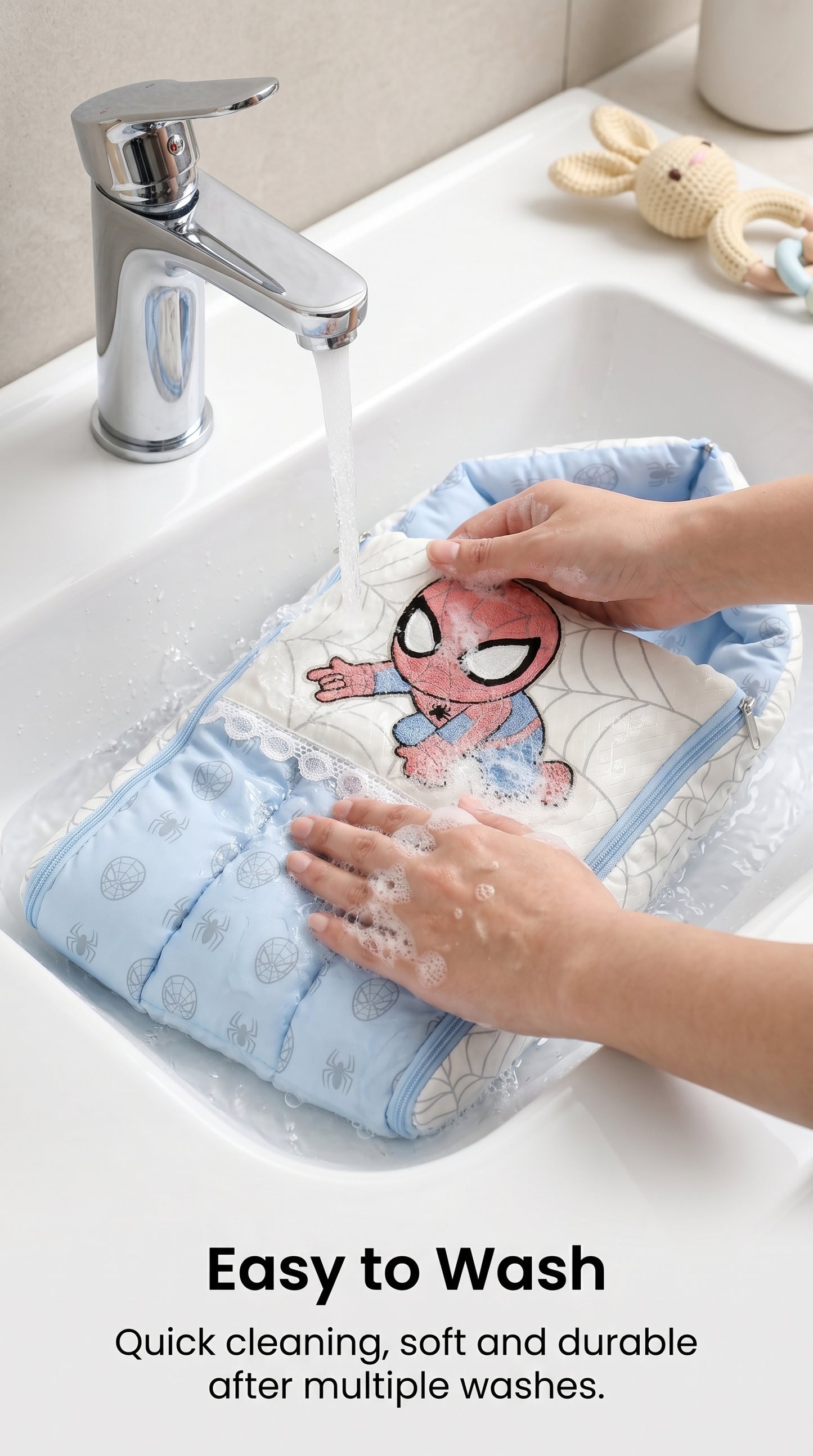 MONIMINI PREMIUM UNN WORK BABY SLEEPING BAG FOR NEWBORNS (0-6 MONTHS)