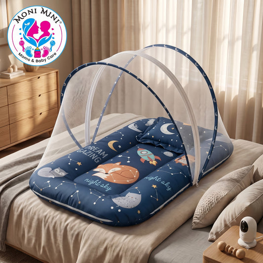 MONIMINI LIMITED EDITION DIGITAL PRINT 2-IN-1 COMBO SET | BABY SLEEPING BAG & MOSQUITO NET