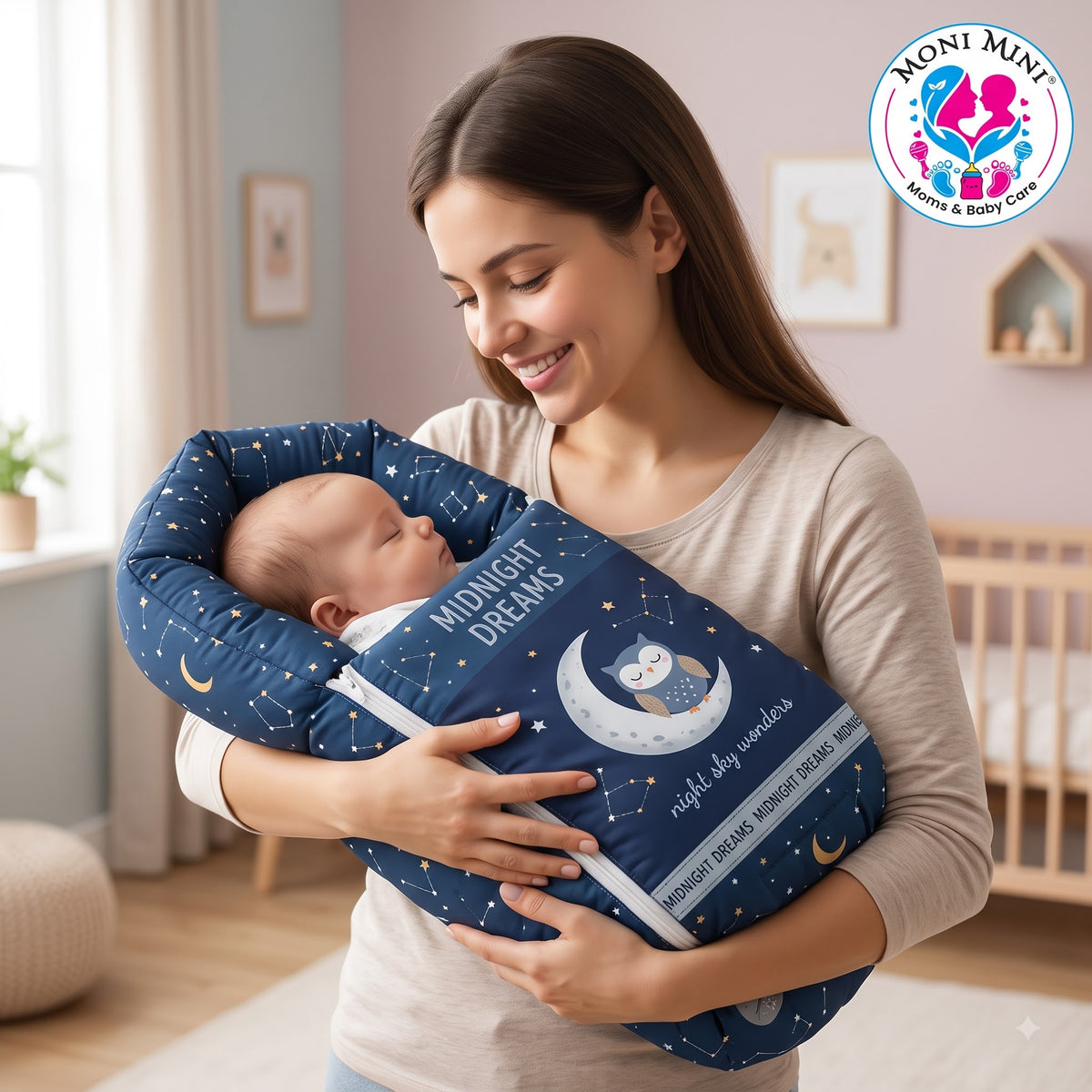 MONIMINI LIMITED EDITION DIGITAL PRINT 2-IN-1 COMBO SET | BABY SLEEPING BAG & MOSQUITO NET