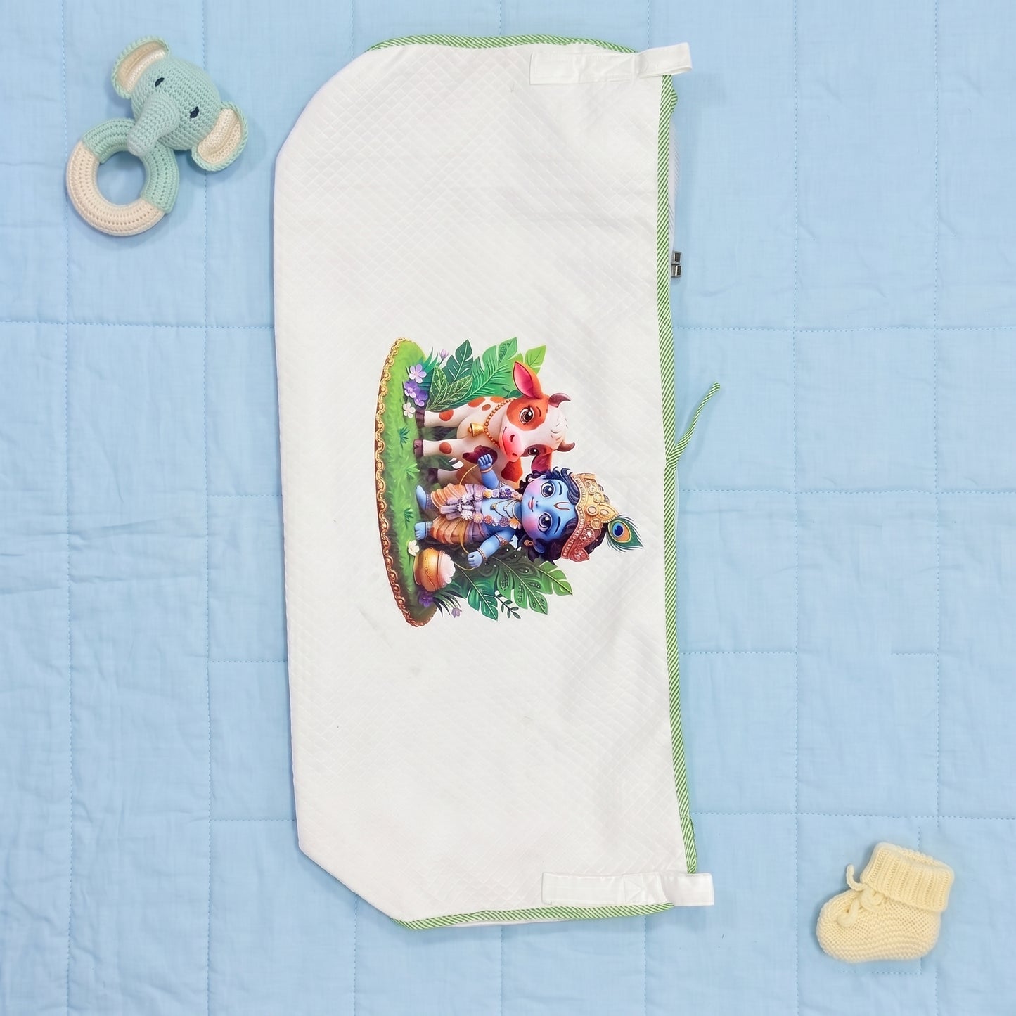MONIMINI BABY CRADLE COVER ROUND SHAPE | DTF PRINT COTTON CRADLE SHEET | WASHABLE & SKIN FRIENDLY