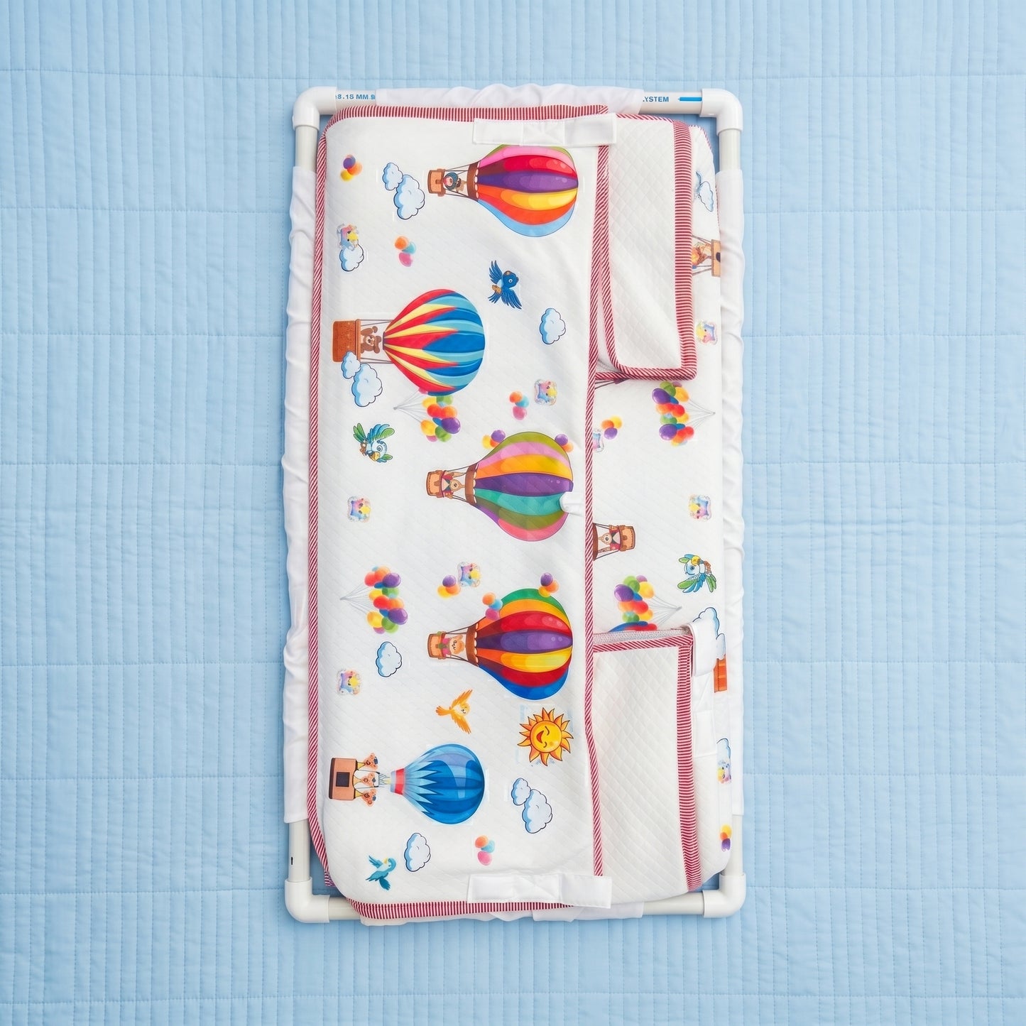 MONIMINI BABY CRADLE COVER ROUND SHAPE | DTF PRINT COTTON CRADLE SHEET | WASHABLE & SKIN FRIENDLY