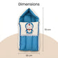MONIMINI LUXURY BABY SLEEPING BAG | ULTRA SOFT COTTON BABY WRAP FOR NEWBORNS | SAFE, COZY & COMFORTABLE | 0-6 MONTHS