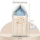 MONIMINI PREMIUM UNN WORK BABY SLEEPING BAG FOR NEWBORNS (0-6 MONTHS)