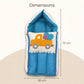 MONIMINI PREMIUM UNN WORK BABY SLEEPING BAG FOR NEWBORNS (0-6 MONTHS)