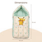 MONIMINI LUXURY BABY SLEEPING BAG | ULTRA SOFT COTTON BABY WRAP FOR NEWBORNS | SAFE, COZY & COMFORTABLE | 0-6 MONTHS