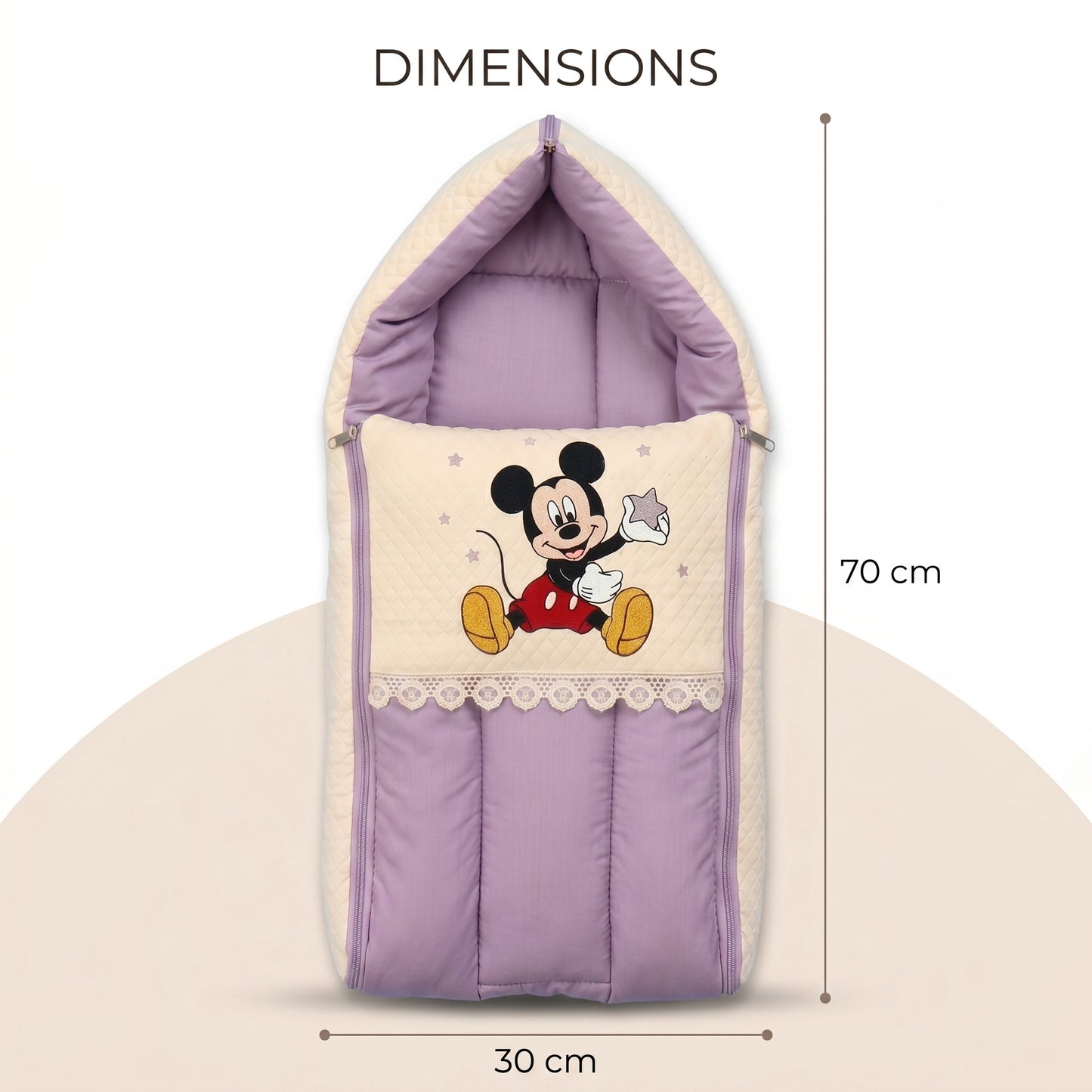MONIMINI PREMIUM UNN WORK BABY SLEEPING BAG FOR NEWBORNS (0-6 MONTHS)