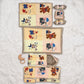 MONIMINI COMPLETE 7 PIECE DIGITAL PRINT BEDDING SET ESSENTIALS COMBO FOR BABY 0-6 MONTHS