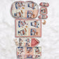 MONIMINI COMPLETE 7 PIECE DIGITAL PRINT BEDDING SET ESSENTIALS COMBO FOR BABY 0-6 MONTHS