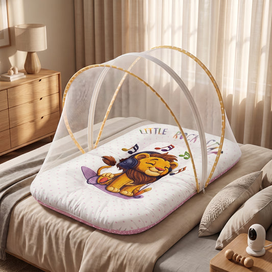 MONIMINI COMPLETE 7 PIECE DIGITAL PRINT BEDDING SET ESSENTIALS COMBO FOR BABY 0-6 MONTHS