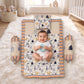 MONI MINI Exclusive Unique Digital Print Baby Mattress with Pillows