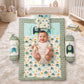 MONI MINI Premium Unique Design Baby Mattress Set With 2 Bolster and 1 Head Pillow