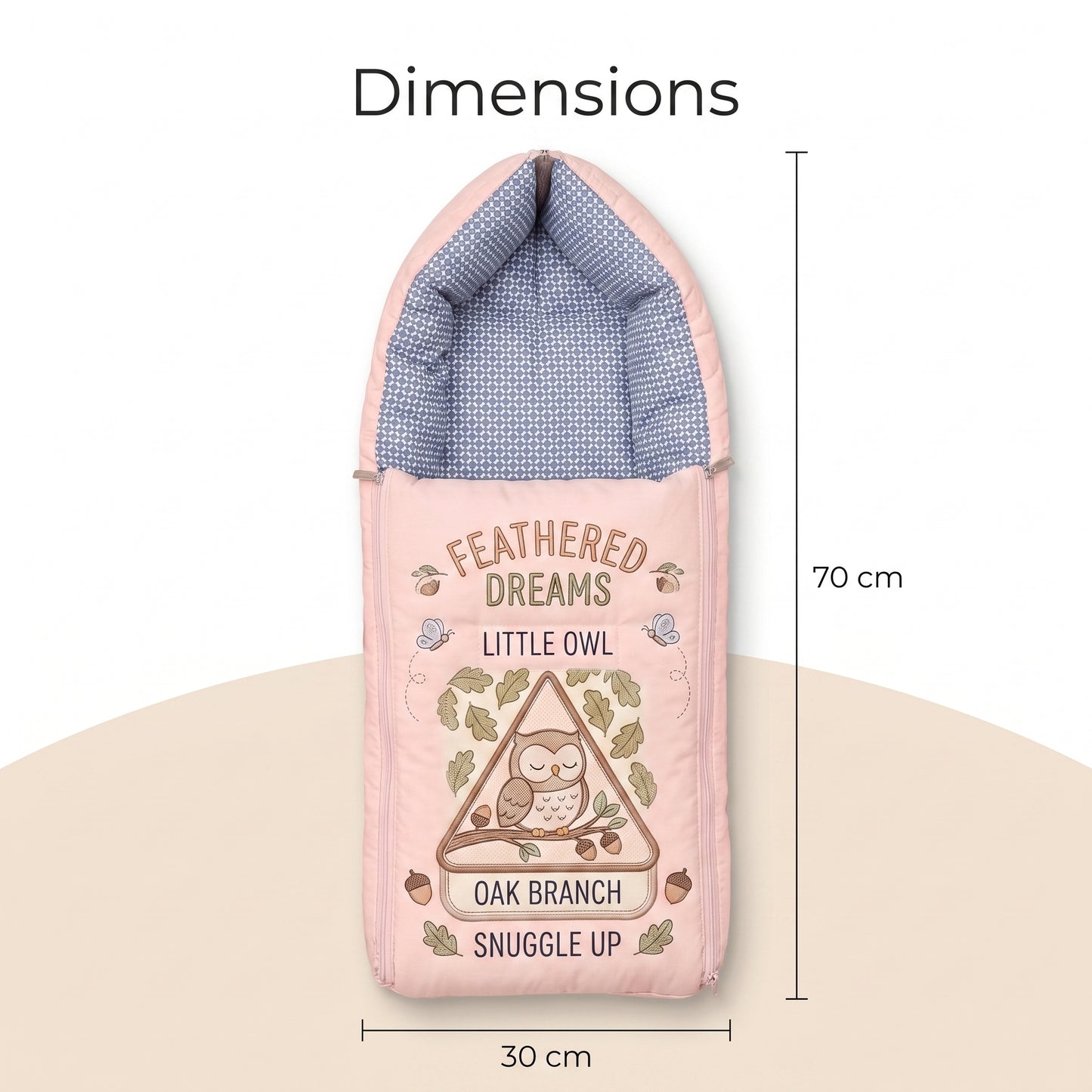 MONIMINI PREMIUM DIGITAL BABY SLEEPING BAG FOR NEWBORNS (0-6 MONTHS)