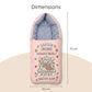 MONIMINI LUXURY DIGITAL BABY SLEEPING BAG | ULTRA SOFT COTTON BABY WRAP FOR NEWBORNS | SAFE, COZY & COMFORTABLE | 0-6 MONTHS