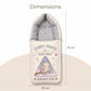MONIMINI PREMIUM DIGITAL BABY SLEEPING BAG FOR NEWBORNS (0-6 MONTHS)