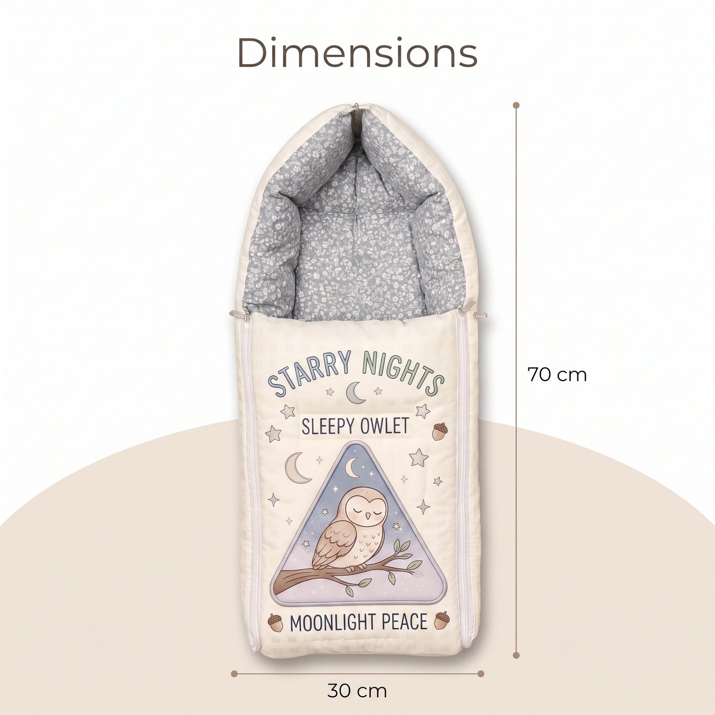MONIMINI PREMIUM DIGITAL BABY SLEEPING BAG FOR NEWBORNS (0-6 MONTHS)