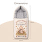 MONIMINI PREMIUM DIGITAL BABY SLEEPING BAG FOR NEWBORNS (0-6 MONTHS)