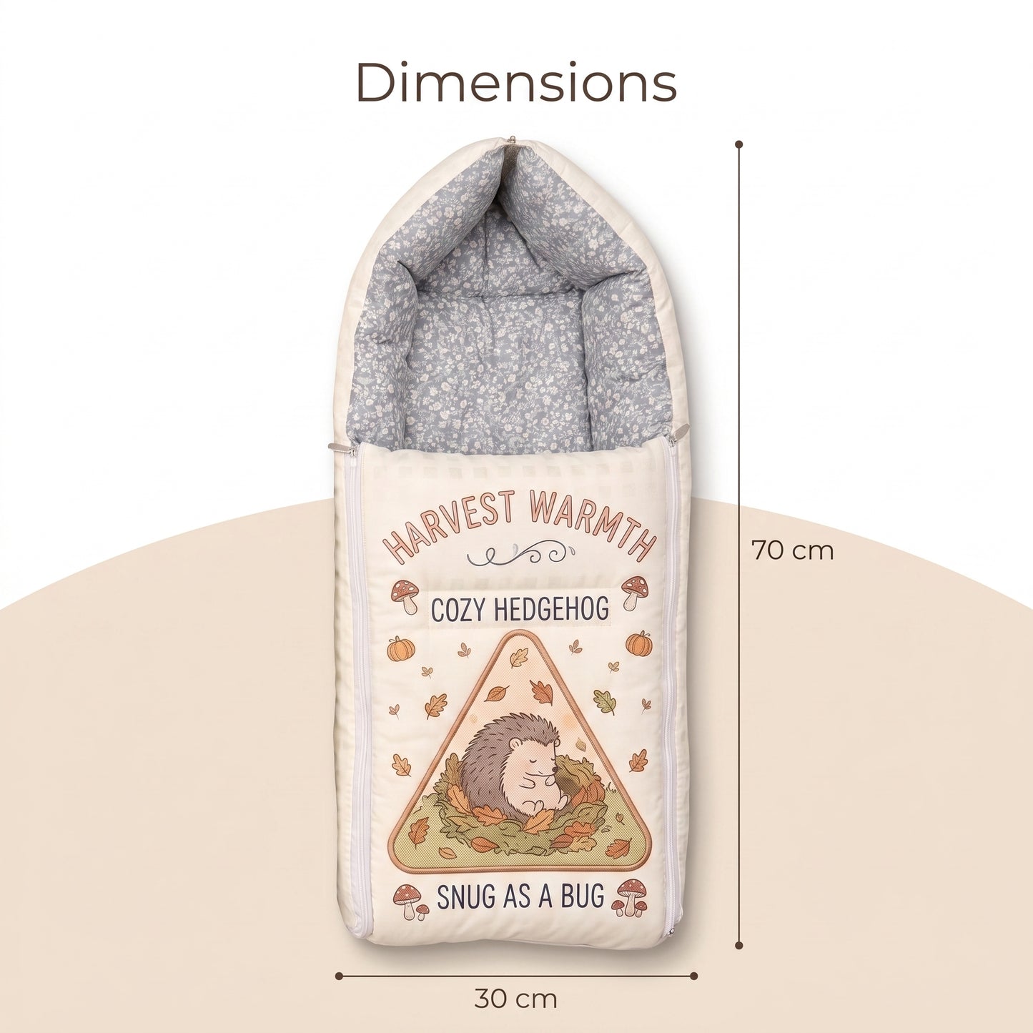 MONIMINI PREMIUM DIGITAL BABY SLEEPING BAG FOR NEWBORNS (0-6 MONTHS)