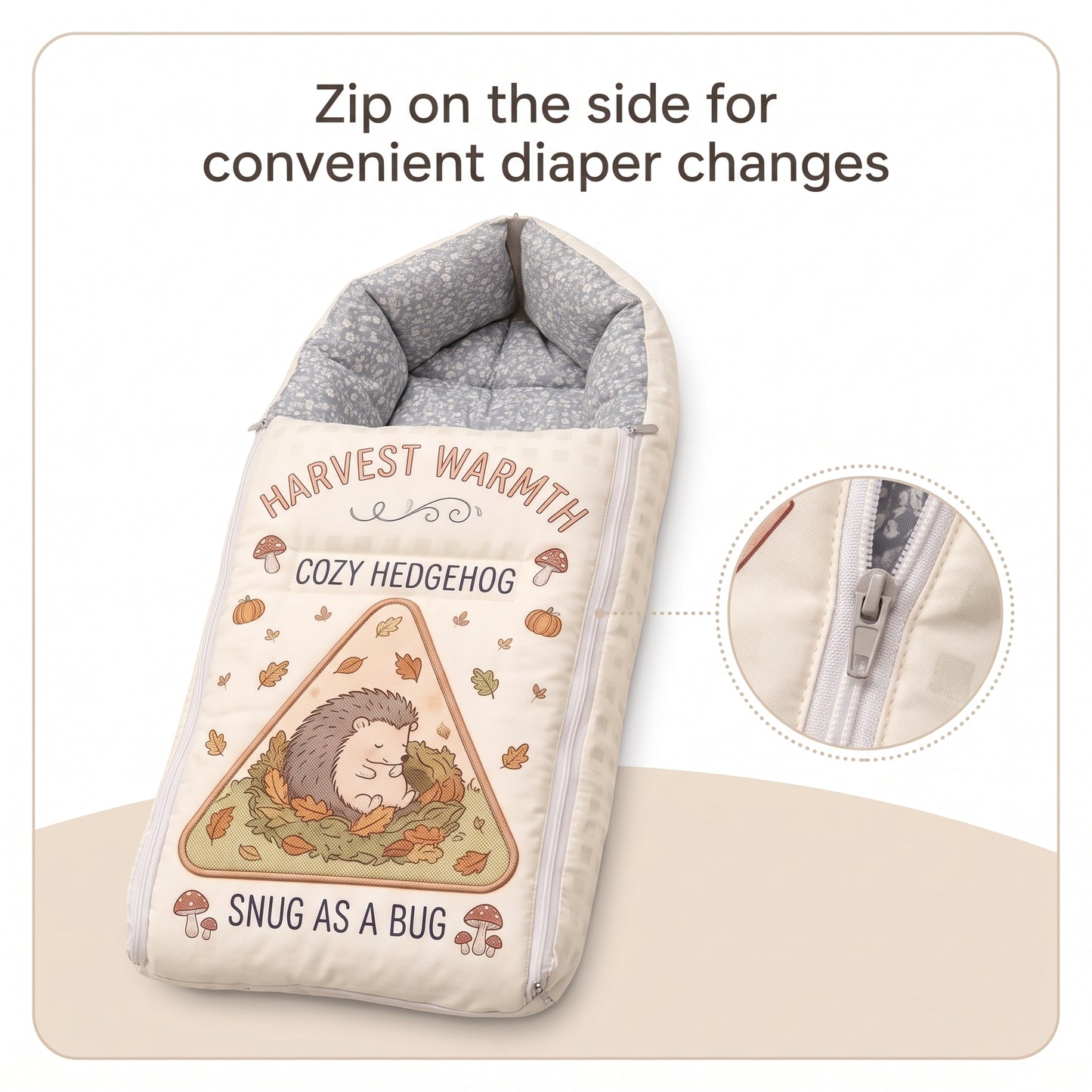MONIMINI PREMIUM DIGITAL BABY SLEEPING BAG FOR NEWBORNS (0-6 MONTHS)