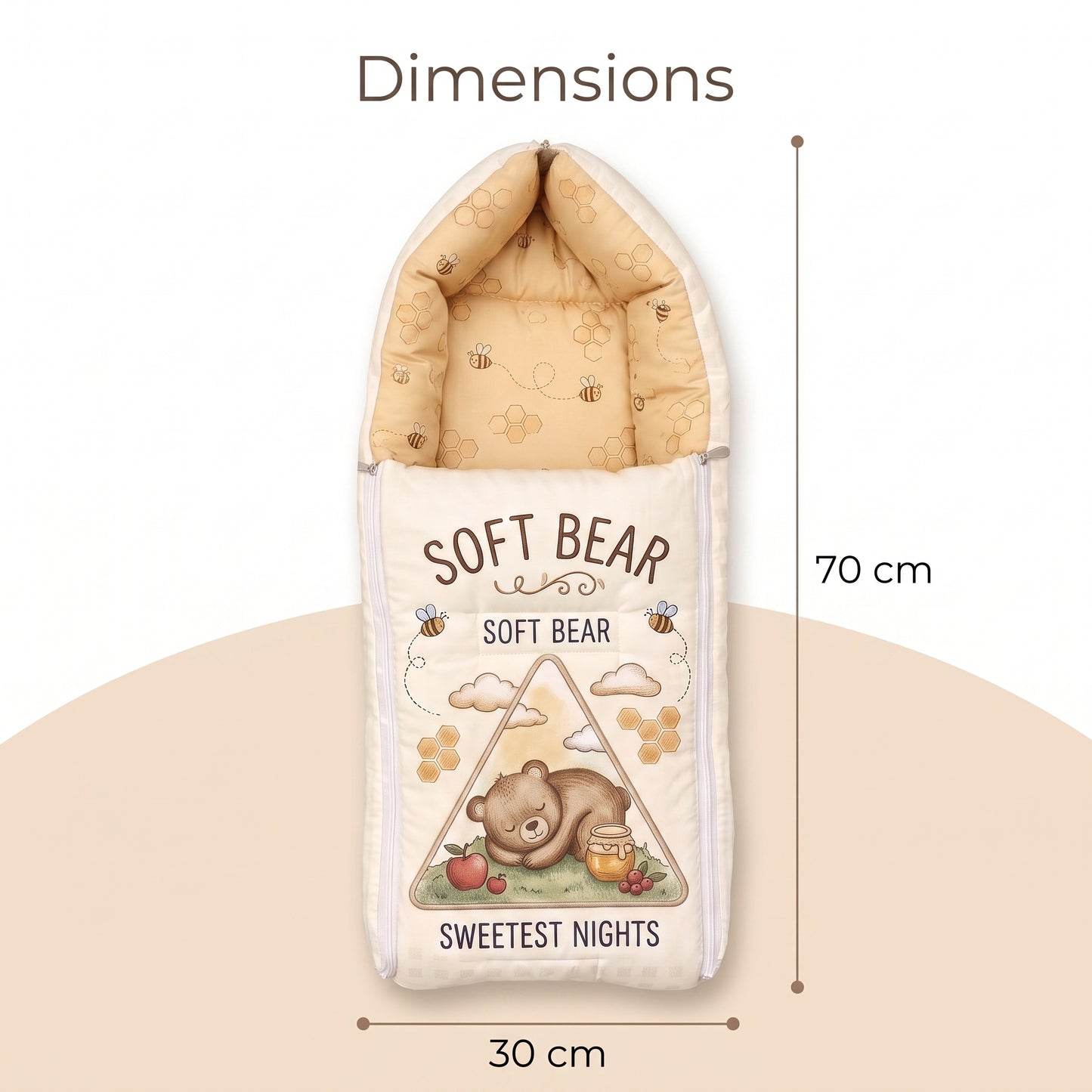 MONIMINI PREMIUM DIGITAL BABY SLEEPING BAG FOR NEWBORNS (0-6 MONTHS)