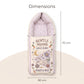 MONIMINI LUXURY DIGITAL BABY SLEEPING BAG | ULTRA SOFT COTTON BABY WRAP FOR NEWBORNS | SAFE, COZY & COMFORTABLE | 0-6 MONTHS
