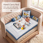 MONIMINI COMPLETE 7 PIECE DIGITAL PRINT BEDDING SET ESSENTIALS COMBO FOR BABY 0-6 MONTHS
