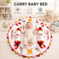 MONIMINI ROYAL ELEPHANT THEME BABY BEDDING SET | SHUBH LABH ROUND MATTRESS COMBO FOR NEWBORNS