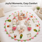 MONIMINI ROYAL THEME BABY BEDDING SET | PREMIUM ROUND NEWBORN MATTRESS WITH PILLOW & BOLSTERS