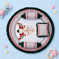 MONIMINI ROYAL EMBROIDERY ELEPHANT BABY BEDDING SET | PREMIUM ROUND NEWBORN MATTRESS WITH PILLOW & BOLSTERS (Copy)