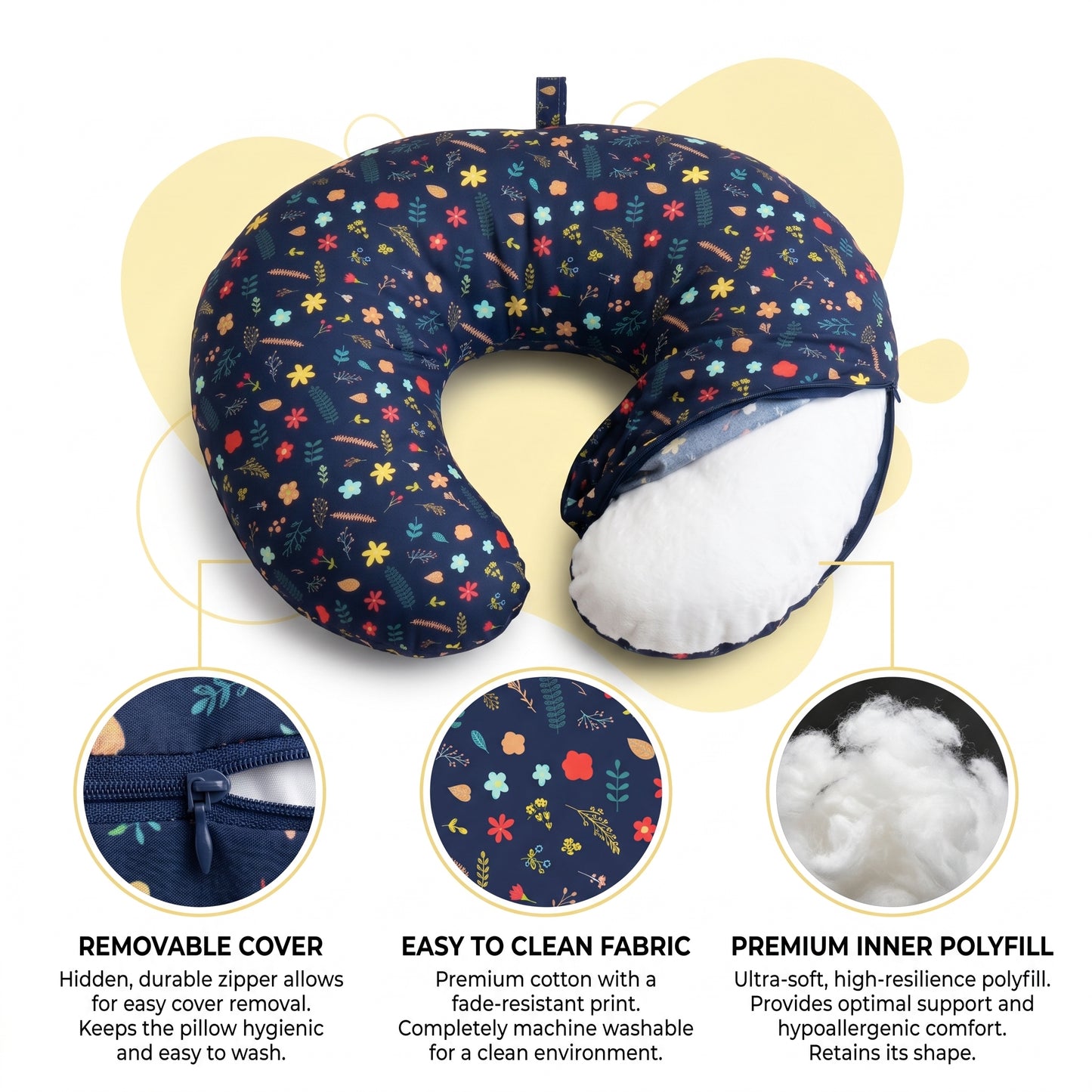 MONIMINI LUXURY BABY NURSING PILLOW | COMFORTABLE FEEDING & DEVELOPMENT SUPPORT
