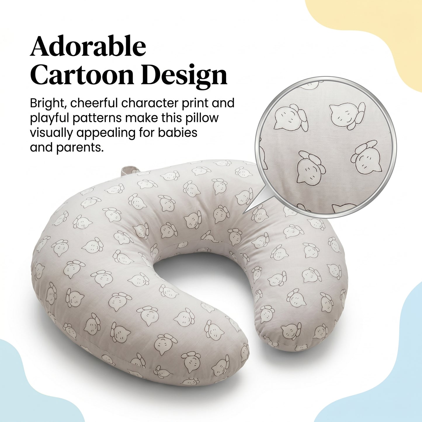 MONIMINI LUXURY BABY NURSING PILLOW | COMFORTABLE FEEDING & DEVELOPMENT SUPPORT