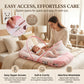 MONIMINI KING SIZE MOSQUITO NET BABY MATTRESS | PREMIUM DIGITAL PRINT SOFT COTTON SLEEPING & PLAY BED FOR NEWBORNS