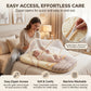 MONIMINI EXTRA LARGE BABY BED | BREATHABLE MOSQUITO NET & SOFT CUSHION COMFORT