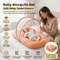 MONIMINI KING SIZE MOSQUITO NET BABY MATTRESS | PREMIUM DIGITAL PRINT SOFT COTTON SLEEPING & PLAY BED FOR NEWBORNS