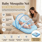 MONIMINI EXTRA LARGE BABY BED | BREATHABLE MOSQUITO NET & SOFT CUSHION COMFORT