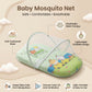 MONIMINI EXTRA LARGE BABY BED | BREATHABLE MOSQUITO NET & SOFT CUSHION COMFORT