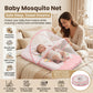 MONIMINI KING SIZE MOSQUITO NET BABY MATTRESS | PREMIUM DIGITAL PRINT SOFT COTTON SLEEPING & PLAY BED FOR NEWBORNS