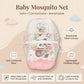 MONIMINI KING SIZE MOSQUITO NET BABY MATTRESS | PREMIUM DIGITAL PRINT SOFT COTTON SLEEPING & PLAY BED FOR NEWBORNS