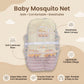 MONIMINI EXTRA LARGE BABY BED | BREATHABLE MOSQUITO NET & SOFT CUSHION COMFORT