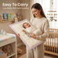 MONIMINI LUXURY PRINTED BABY MATTRESS | ULTRA SOFT COTTON SLEEPING & PLAY BED FOR NEWBORNS