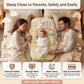 MONIMINI KING SIZE MOSQUITO NET BABY MATTRESS | PREMIUM DIGITAL PRINT SOFT COTTON SLEEPING & PLAY BED FOR NEWBORNS