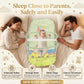 MONIMINI EXTRA LARGE BABY BED | BREATHABLE MOSQUITO NET & SOFT CUSHION COMFORT