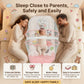 MONIMINI KING SIZE MOSQUITO NET BABY MATTRESS | PREMIUM DIGITAL PRINT SOFT COTTON SLEEPING & PLAY BED FOR NEWBORNS