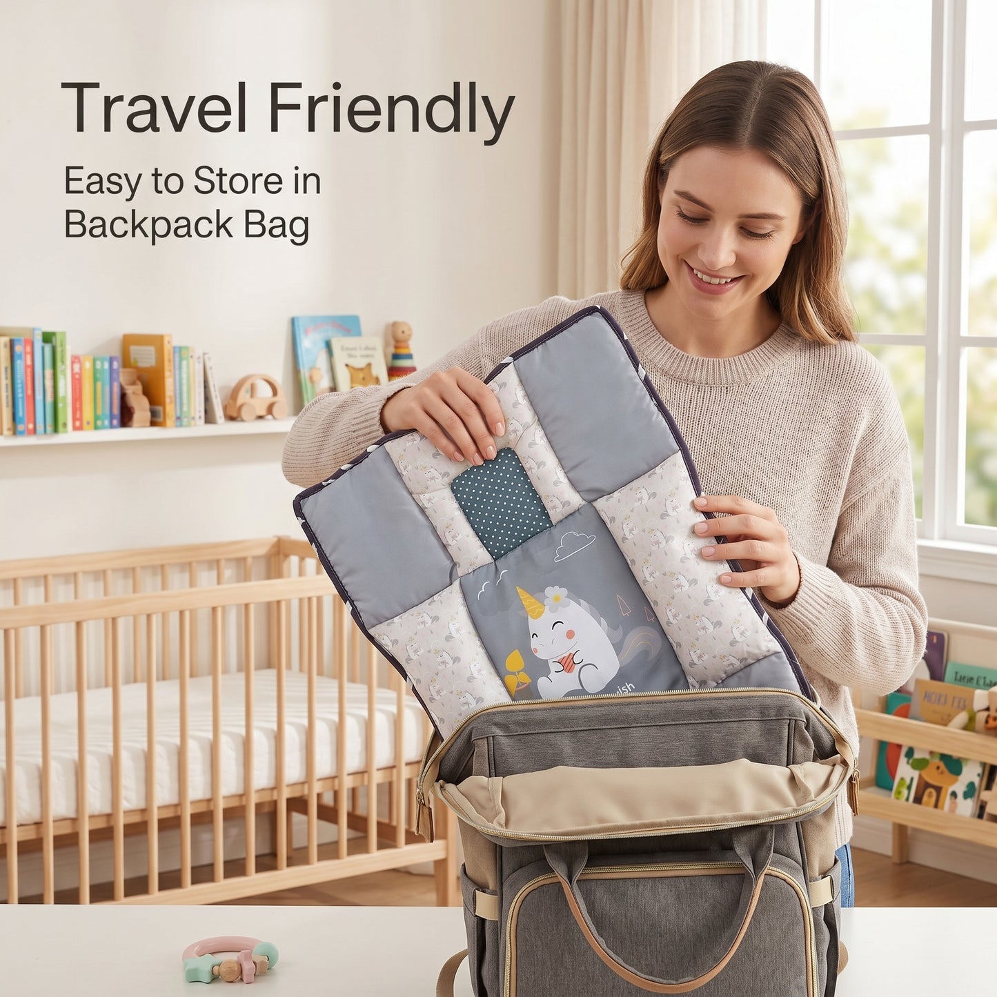 MONIMINI LUXURY JOINT BABY MATTRESS SET | ERGONOMIC HEAD SUPPORT & COMFORT BED FOR NEWBORNS
