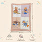 MONIMINI LUXURY PRINTED BABY MATTRESS | ULTRA SOFT COTTON SLEEPING & PLAY BED FOR NEWBORNS