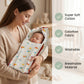 MONIMINI PREMIUM MUSLIN COMBO SET | BABY SLEEPING BAG & MOSQUITO NET MATTRESS FOR NEWBORNS