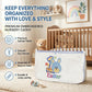 MONIMINI BABY CRADLE COVER ROUND SHAPE | DTF PRINT COTTON CRADLE SHEET | WASHABLE & SKIN FRIENDLY