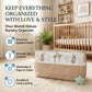 MONIMINI EMBROIDERY CRADLE COVER FOR NEWBORNS | SOFT COTTON BABY CRADLE BED SHEET | WASHABLE & COMFORTABLE