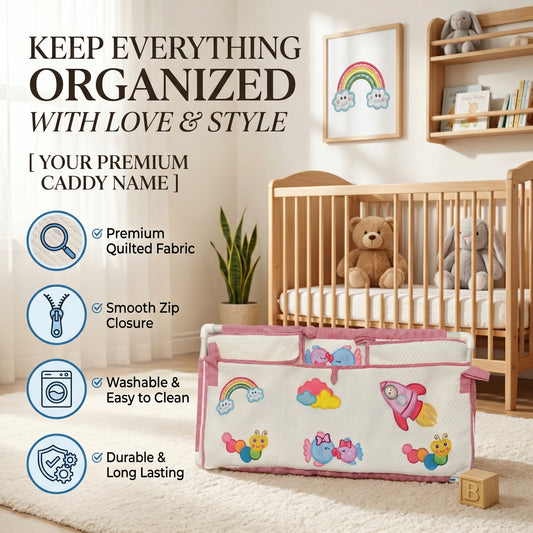 MONIMINI PATCH WORK PIPE CRADLE COVER FOR NEWBORNS | SOFT COTTON BABY CRADLE BEDDING | WASHABLE & COMFORTABLE