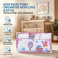MONIMINI BABY CRADLE PIPE COVER WITH PATCH WORK DESIGN  | SOFT, BREATHABLE & SKIN-FRIENDLY