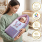 MONIMINI LUXURY EMBROIDERY BABY BEDDING COMBO SET FOR NEWBORNS 7-PIECE COTTON BABY CARE ESSENTIALS